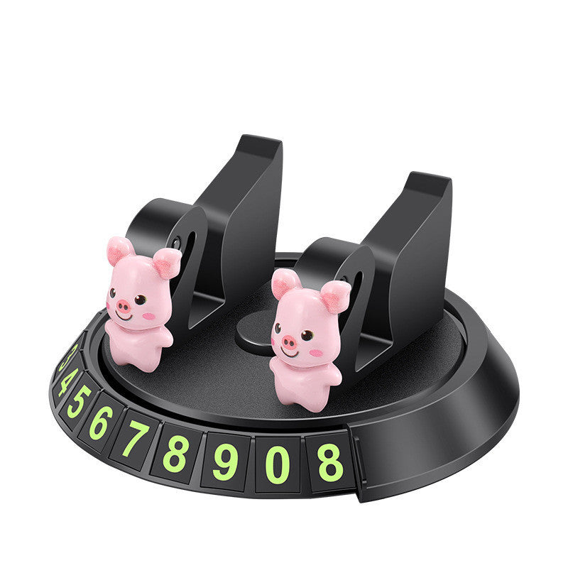 Temporary Stop Sign for Bevis Mini Cartoon Doll Car