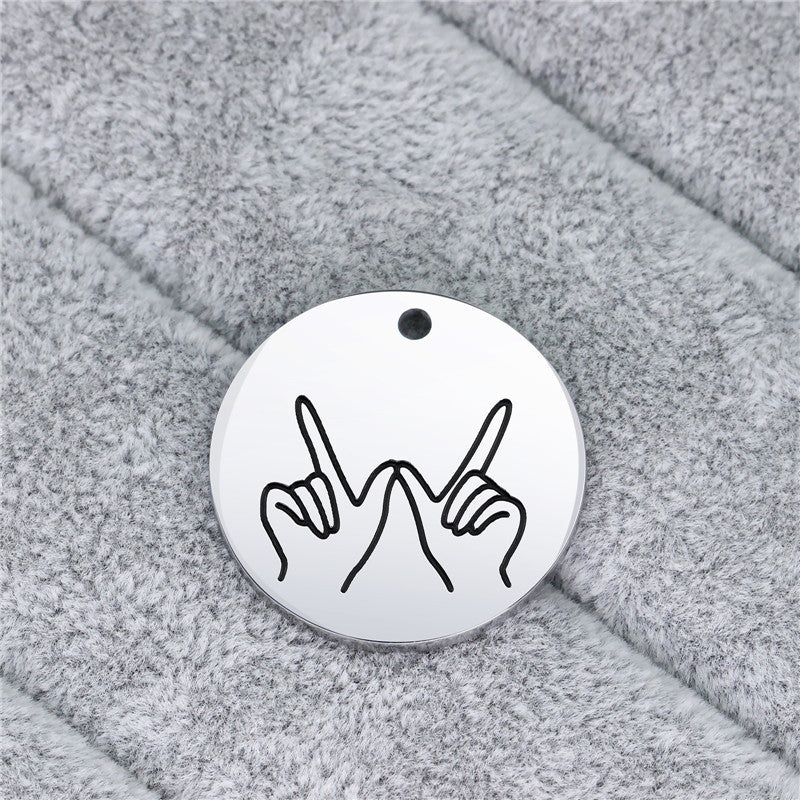 Personalized Sign Language Tag Accessories